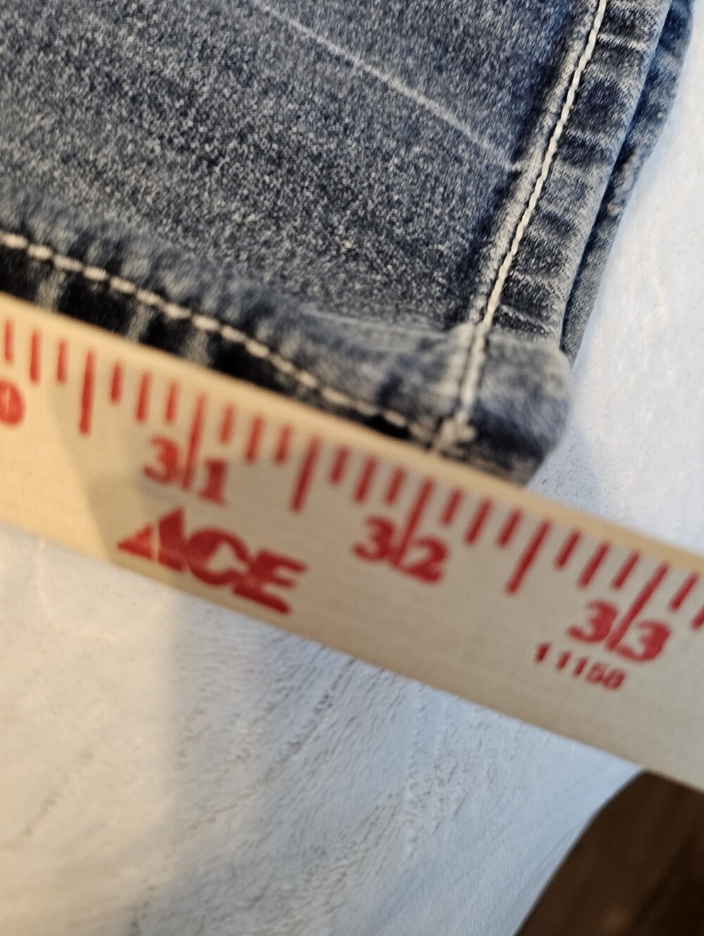 Miss Me Women's Bootcut Jeans Size 25 Embellished Bling Lace Flap Pockets Y2K - Picture 3 of 9